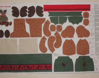 Merry Moose Fabric Panel Cranston Print Works VIP Print