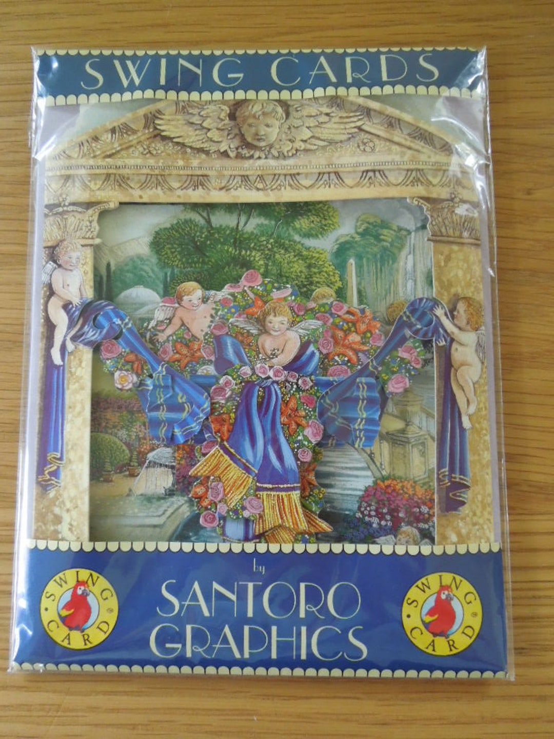 Vintage Santoro Graphics Swing Card Cupids Baroque Etsy
