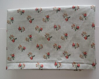 Beautiful Vintage Waverly Screen Print Fabric Roses "Eugenia" Provincial Estate Collection