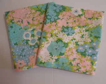 Vintage Fashion Manor Floral Pillowcase Set Penneys Penn-Prest