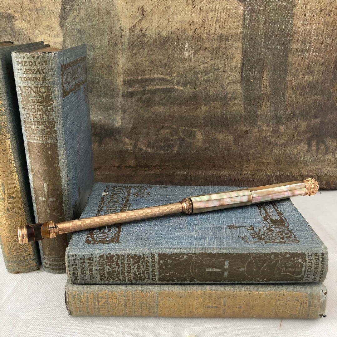 Antique 1882 Julius King Optical Co. Mother of Pearl Telescoping Opera