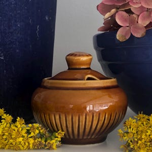Vintage Prinknash Pottery Mustard Jar