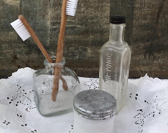 Instant Vintage Bathroom Collection: Lavoris, Hair Tonic, Cold Cream