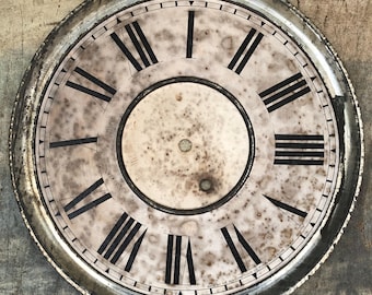 Antique Sessions Clock Company Tin Clock Face As-Is