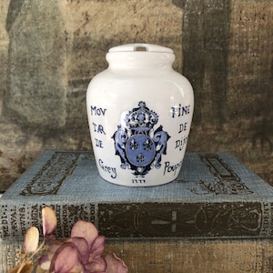 Vintage French Mustard Jar with Lid