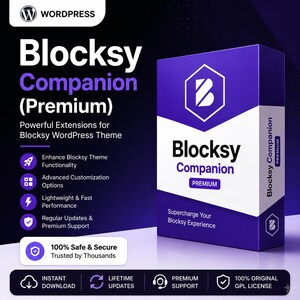 Blocksy Companion WordPress Plugin | Lifetime Access (Digital Download)