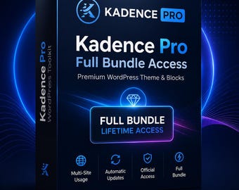 Kadence Komplettpaket – Lebenslange Lizenz | Offiziell & Sicher | WordPress-Theme und Plugins