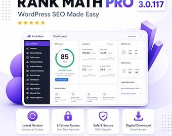 Rank Math Pro v3.0.117 WordPress SEO-plugin | AI SEO-contentoptimalisatie