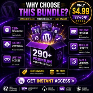 Über 290 CodeCanyon WordPress-Plugins & -Themes im Mega-Bundle | Lebenslanger Zugriff | Digitaler Download Bild 2