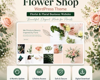 Flower Shop WordPress Theme | Florist & Floral Business Website