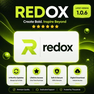 Redox Creative Agency Portfolio WordPress-Theme | Responsive Website-Vorlage | Sofort-Download