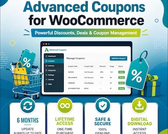 Cupons avançados para WooCommerce | Download instantâneo | Acesso digital