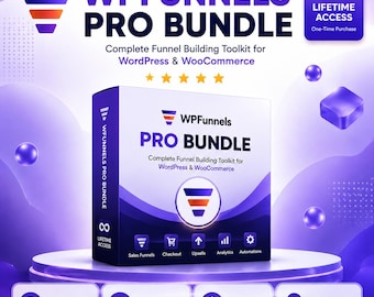 WPFunnels Pro Bundle | WooCommerce Sales Funnel Builder (Digital Download)