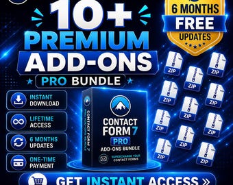 Contact Form 7 Pro Add-ons Bundle | 10 WordPress Extensions (Digital Download)