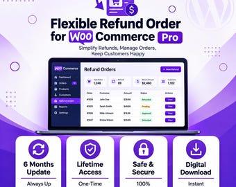 Flexible Refund Order for WooCommerce Pro | Lifetime Access | Digital Download