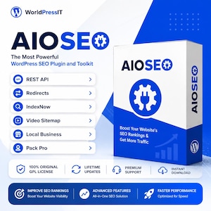 AIOSEO Pro WordPress SEO Plugin | Lifetime Access | Instant Digital Download | Website Optimization Tool