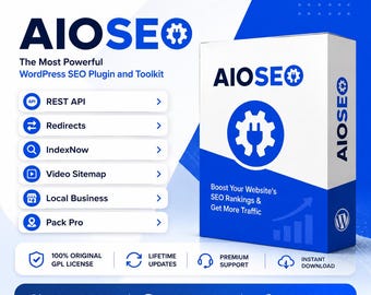 AIOSEO Pro WordPress SEO-Plugin | Lebenslanger Zugriff | Sofortiger Download | Website-Optimierungstool