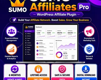 SUMO Affiliates Pro | WordPress Affiliate Plugin | Affiliate Marketing & Referral Management