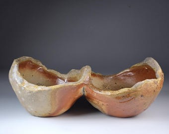 Cuenco doble hecho a mano