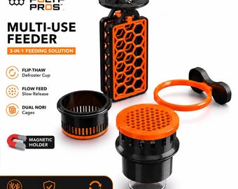 Magnetic Aquarium Feeding Station | Modular Reef Fish Feeder | Frozen Food, Pellet  Nori Feeder | Marine & Freshwater Tank