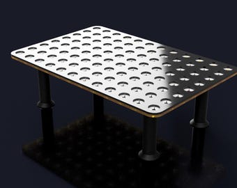 The Polyp Pros - Large Stand Frag Rack With 96 Locking Holes