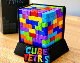 3D Tetris meerkleurige kubuspuzzel, antistressspeelgoed, verjaardagscadeau voor jongens en meisjes, tafelspel
