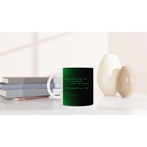 Utvecklare Kaffemugg | Git Commit It Works | Rolig programmeringsmugg för honom eller henne bild 2