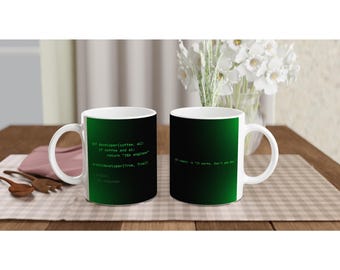 Mug Développeur | Git Commit Ça marche | Tasse humoristique pour codeur ou codeuse