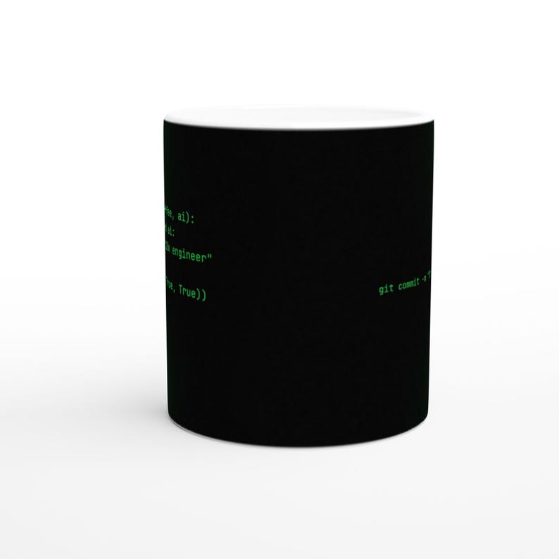 Utvecklare Kaffemugg | Git Commit It Works | Rolig programmeringsmugg för honom eller henne bild 3