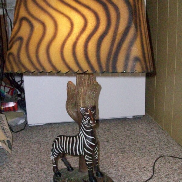 Zebra Lamp Shade Etsy