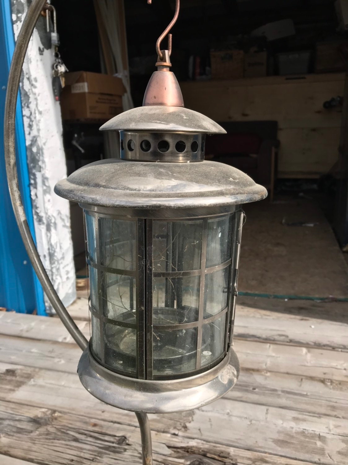 Pair of Antique Outdoor Candle/oil Lamp Holders Etsy