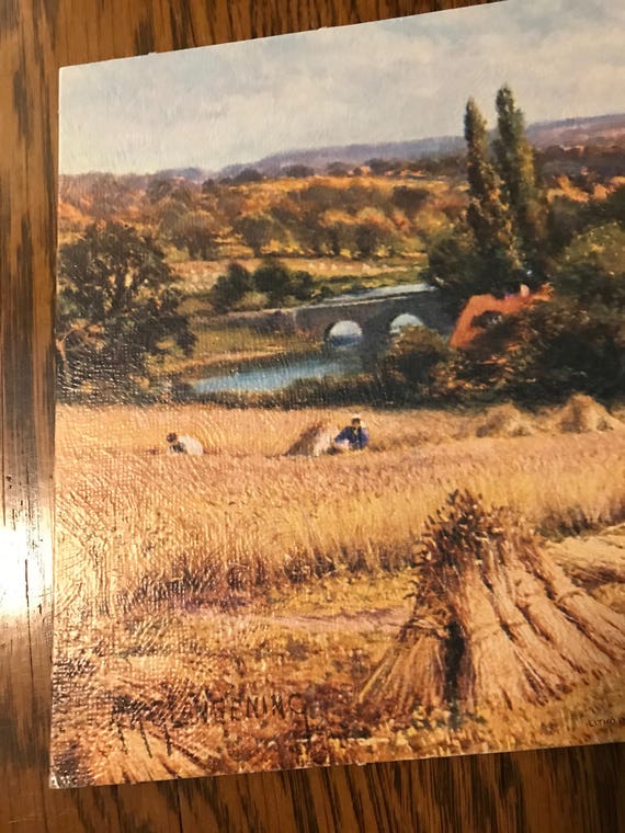 Art & Collectibles Lithographs Fine Art Lithograph Harvest Time 8x10