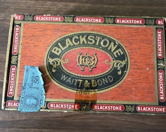 Awesome Blackstone Cigar Box 1930s