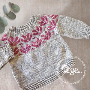 KNITTING PATTERN-Tulipan Sweater - P256