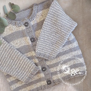 KNITTING PATTERN-Finnigan Stripe Sweater - P128