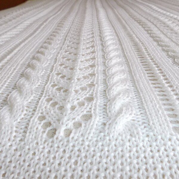 Cable Knit Blanket Etsy