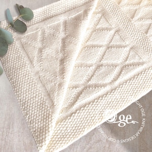 KNITTING PATTERN-Faerydae Diamond Blanket - P106
