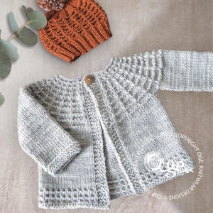 KNITTING PATTERN-Vittorio Cardigan & Hat – P191
