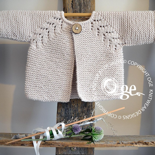 KNITTING PATTERN-Norwegian Fir, Top down cardigan - P109