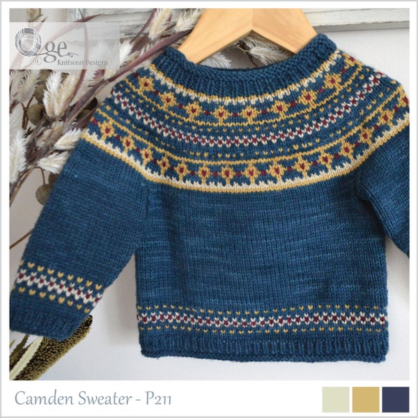 KNITTING PATTERN-Camden Sweater - P211