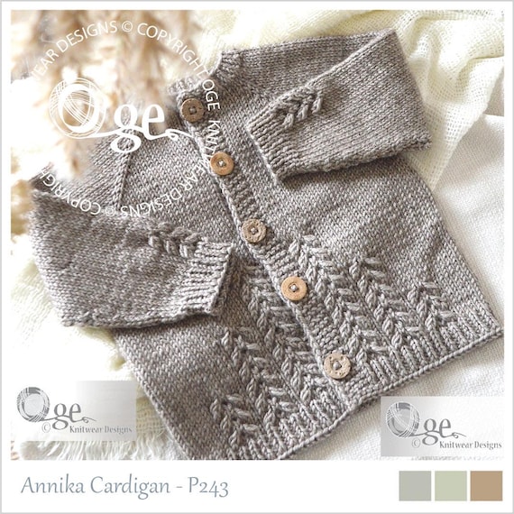 KNITTING Pattern-annika Cardigan - P243 - Etsy