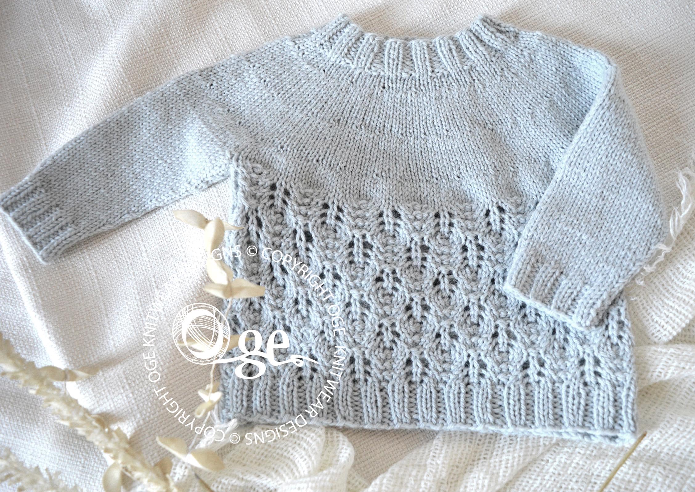 KNITTING Pattern-lucinda Lace Top Down Sweater - P267 - Etsy