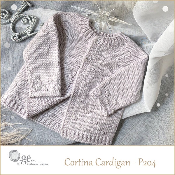 KNITTING PATTERN-Cortina Cardigan - P204