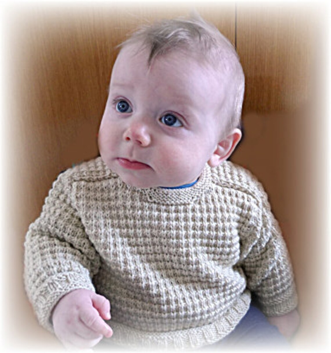KNITTING Patternbaby Sweater With Saddle Sleeves and Cap Etsy