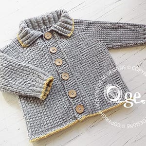 KNITTING PATTERN-Seamless top down Fisherman’s Rib Jacket. P058