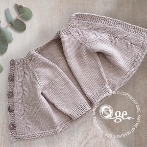 KNITTING PATTERN-Willow Shale Cardigan - P274