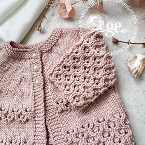KNITTING PATTERN-Round yoke cardigan - P088