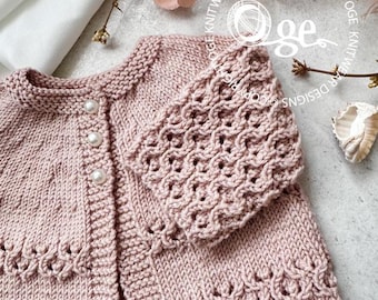 KNITTING Pattern-round Yoke Cardigan - P088 - Etsy