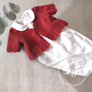 KNITTING PATTERN-Ruby Red Bolero / Short Crop Top - P083