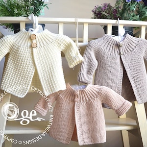 KNITTING PATTERN-Vintage inspired jacket with two options P099